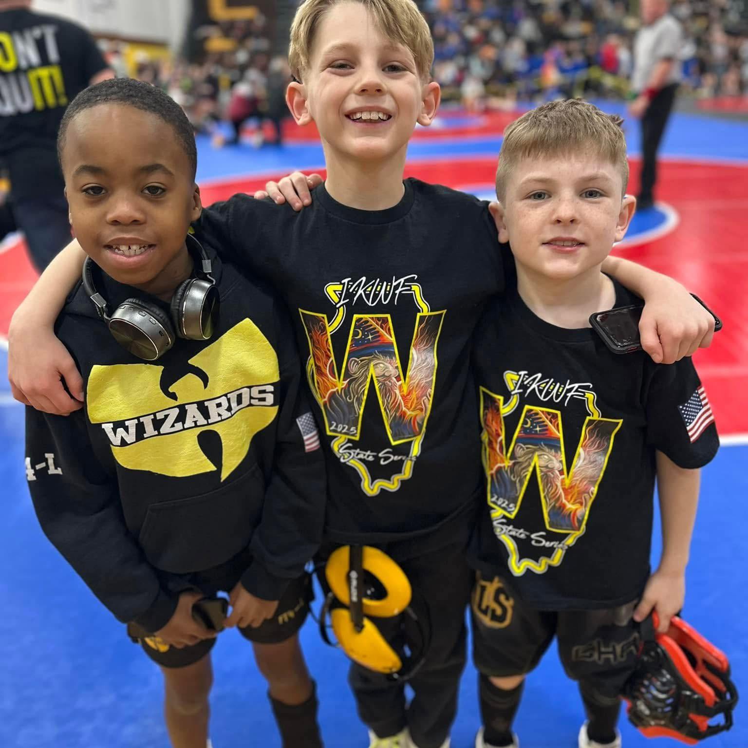 Three Wizards wrestlers together